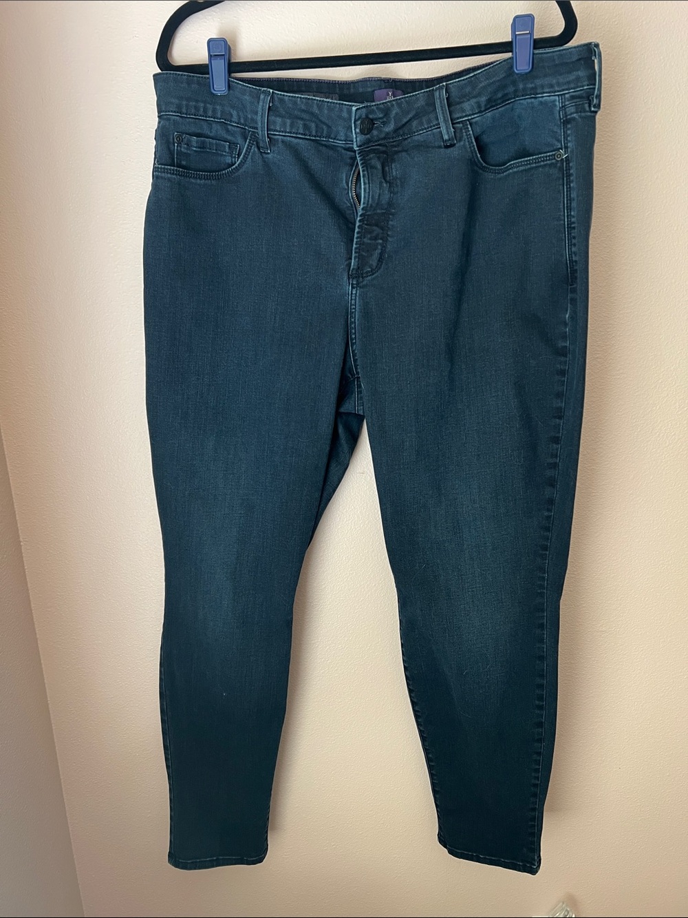 NYDJ Women’s Dark Teal Skinny Jeans